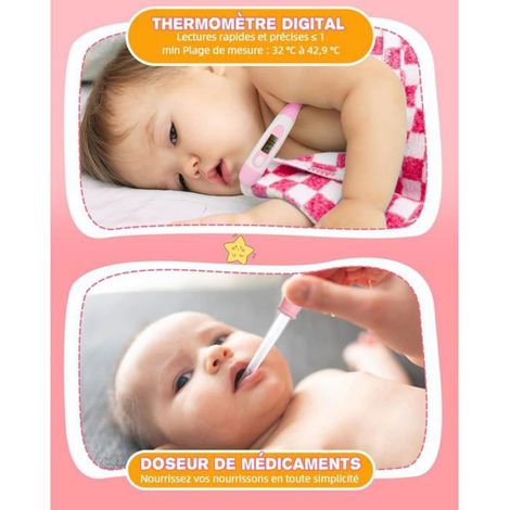 Trousse de Soin Bébé Essentiel avec Kit Manucure - Set Naissance Sans BPA - Pour Voyages et Maison (1/5)