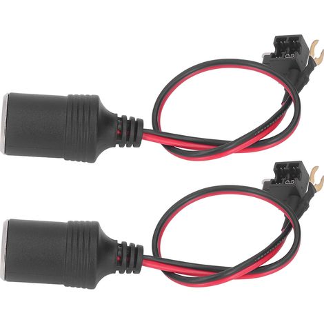 Adaptateur prise allume-cigare femelle 12V-24V connecteur DC remplacement Mazda, paire de douilles voiture compatible (1/5)