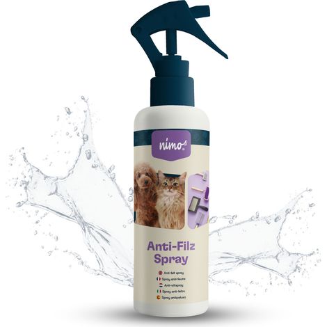 nimo Spray anti-feutre pour chiens, chats – démêle le pelage emmêlé et facilite le peignage - 0.25 l (1/5)