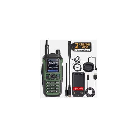Talkie-walkie Baofeng UV-21 Pro V2 - Portée étendue - Radio amateur bidirectionnelle rechargeable - Communication fiable pour professionnels et loisirs (1/5)