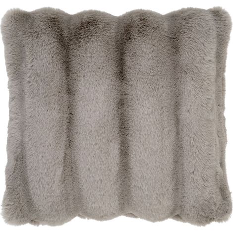 Galena Cuscino in pelliccia sintetica grigia 45x45 cm (1/5)