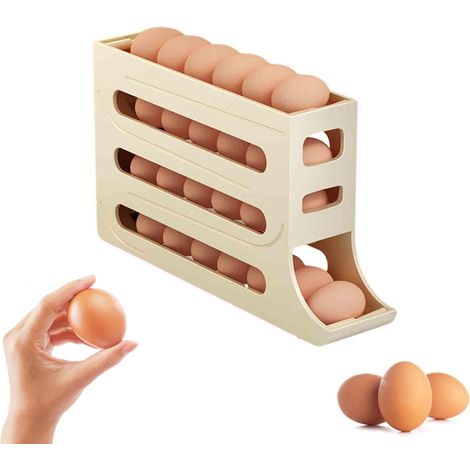 Distributeur Œufs 4 Niveaux à Roulement Auto pour Frigo (1/5)