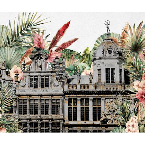 Komar Wandtapete - Tropical Palace - 250 x 300 cm - Vlies Digitaldruck - Mediterran Urban (1/5)