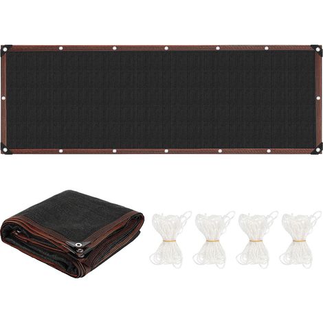 Randaco Malla de sombreo 200 x 600 cm de HDPE, con protección UV y transpirable, con bordes reforzados, para vallas de jardín