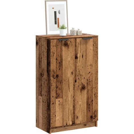 Schuhschrank Altholz-Optik 59x35x100,5 cm Holzwerkstoff vidaXL