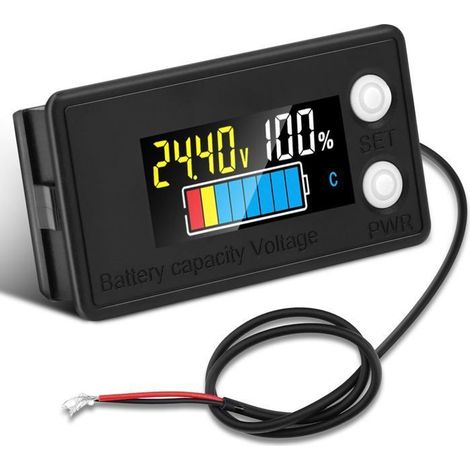 Ecleanfy - Testeur de capacité de batterie lithium DC 7-100 V - écran couleur, indicateur pour 12V–84V (1/5)