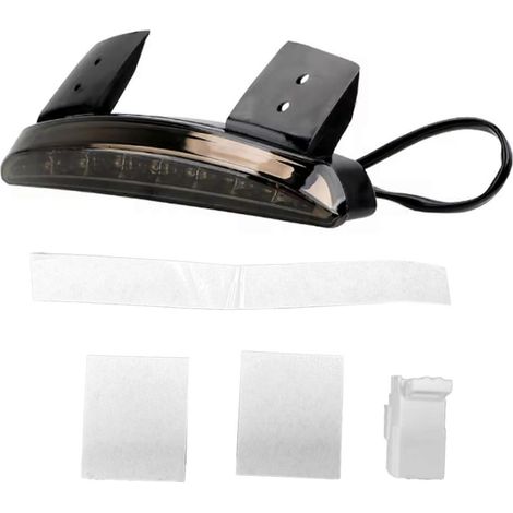 Feu arrière de moto à LED, bord de garde-boue, feu stop, feu arrière style café racer pour motos de tourisme Sportster XL 883 1200 (1/5)