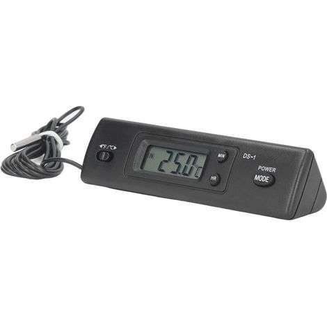 Digitales Thermometer mit wasserdichter Sonde für Auto, Aquarium und Kühlschrank (1/4)