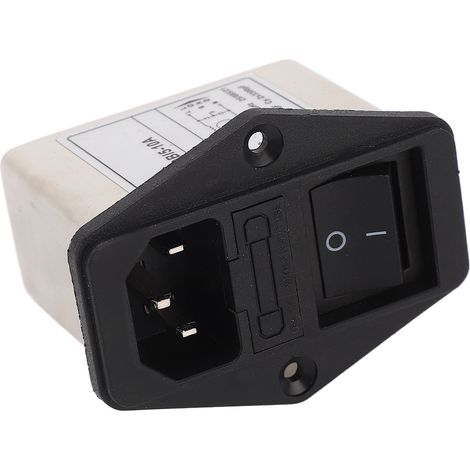 Prise de courant à bascule, module d'entrée IEC 115 V/250 V avec fusible pour équipement (1/5)
