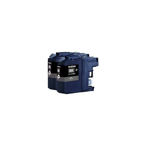 Brother LC-123BKBP2DR cartucho de tinta 2 pieza(s) Original Negro (1/4)