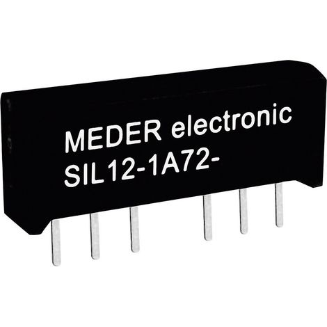 StandexMeder Electronics SIL12-1A72-71L Reed-Relais 1 Schließer 12 V/DC 1 A 15 W SIL-4 (1/2)