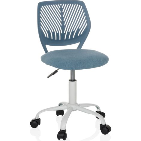 Chaise de bureau pour enfant / chaise pour enfant KID QW Tissu bleu hjh OFFICE (1/5)