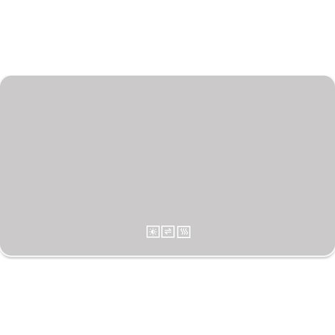 Miroir de salle de bains LED 60 x 100cm avec éclairage arrière, anti-buée, 3 couleurs de lumière, gradation continue, fonction mémoire, étanchéité IP44, montage horizontal et vertical (1/5)