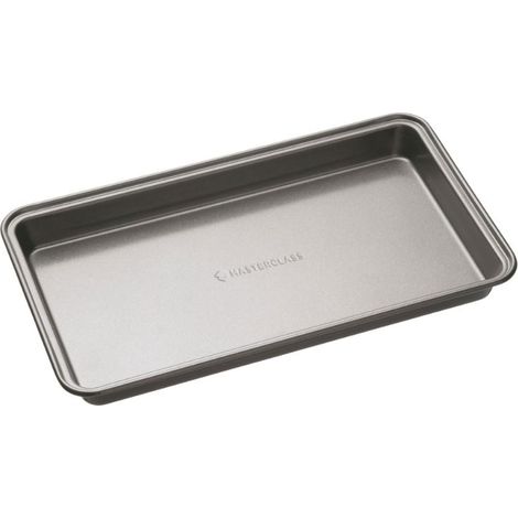 masterclass KitchenCraft Brownie Tablett 1mm Carbon Stahl Antihaft BPA frei de 34 x 20 cm