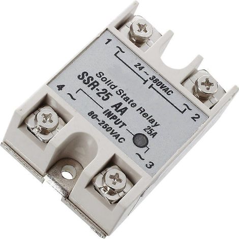 Relais statiques SSR-25AA 80-250 V 25 A pour la commande de machinescouleur gris argenté (1/5)