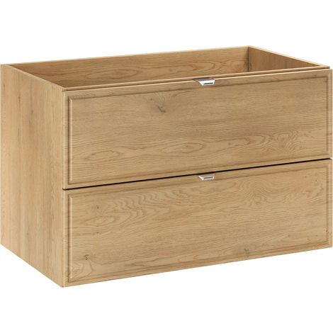 Meuble sous lavabo suspendu TERRA CREMONA chêne cremona 80 cm (1/5)