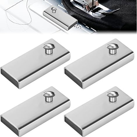 Lntyq Guide de Couture Magnétique 4 Pièces Outils de Conseil pour Machine à Coudre Pied De Biche Machine a Coudre Aimant de Guide de Couture Accessoires de Couture pour Machine à Coudre