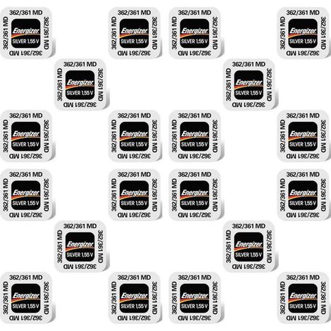 .20 piles Energizer 362/361.