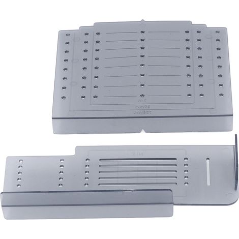 Gabarit de perçage pour poignée de porte, gabarit de montage pour tiroir et meuble, outil de pose pour poignées de placard, kit de forage pour décoration intérieure, sans marque. (1/5)