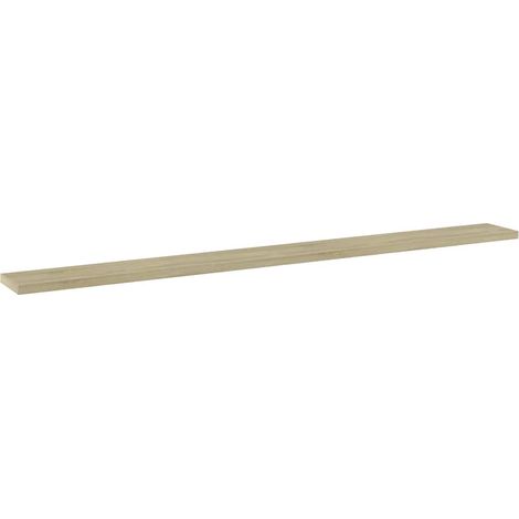 vidaXL Estante estantería 4uds contrachapada roble Sonoma 100x10x1,5cm (1/2)