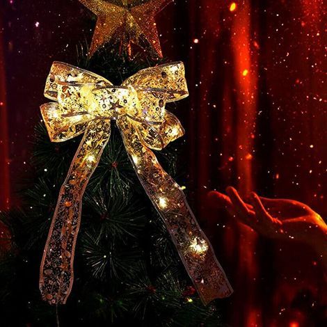Guirlandes Lumineuses à Ruban Brillant Lumières De Noël à LED, Guirlande Lumineuse, Decoration Sapin Noel, Ruban Lumineux Décoration pour Arbre De Noël, Décor De Noël Sapin Intérieur Extérieu (1/5)