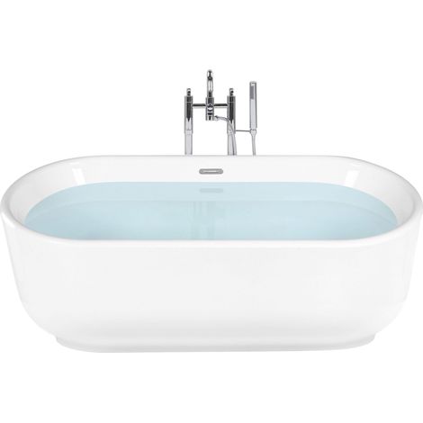 Freistehende Badewanne PINEL 170 x 80 cm Weiß