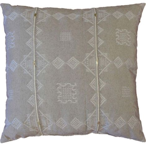 Coussin Déco Jacquard "Mathis" 40x40cm Noisette