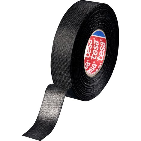 tesa  51025-00002-10 Gewebeklebeband  Schwarz (L x B) 25 m x 19 mm 1 St.