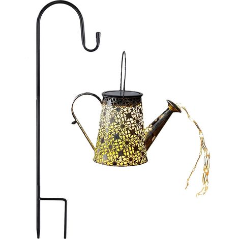Caldera solar, luz para ducha, sensor de luz inteligente con función de proyección de sombras, resistente al agua, para decoración de jardín. (1/5)