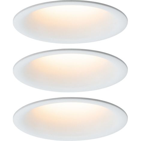Paulmann Spot LED encastrable pour salle de bains jeu de 3 18 W X236932 (1/5)
