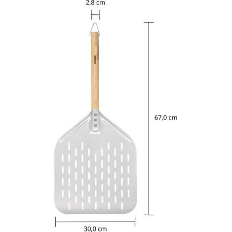 Unold 6881620 Paletta per Pizza Argentata 40x30 cm