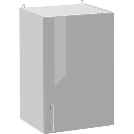 Mueble alto de cocina Eco Gris Brillo 1 puerta L 40 cm (1/5)