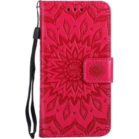 Coque iPhone 8/7/iPhone Se 2020 Portefeuille, Housse en Cuir avec Porte Carte Fermeture par Rabat Aimanté Antichoc Étui CaseZTL (1/4)