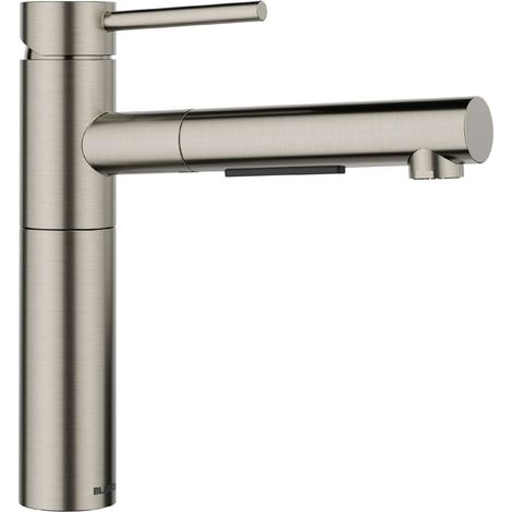 Blanco Alta II - Spültischarmatur mit herausziehbarer Brause, platin 527710 (1/2)
