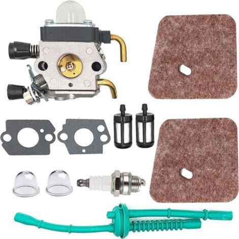 Carburateur compatible pour débroussailleuse FS38/FS45/FS46/FS55/KM55 – modèle C1Q-S97 avec filtre à air et kit de conduite (1/5)
