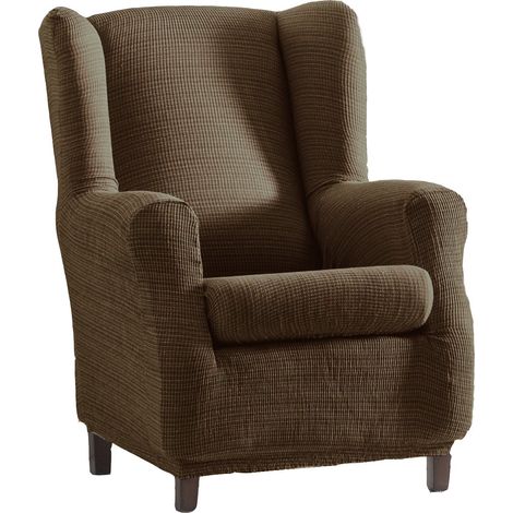 Eysa Italia F817087 Aquiles Copripoltrona Elastico, Poliestere-Cotone, Marrone, 37x29x5 cm (1/4)