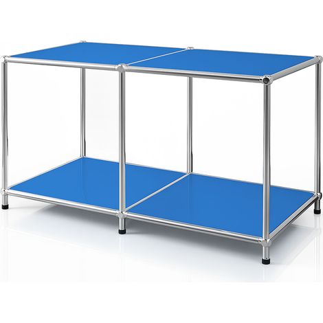 Metallregal Concept Epure MK-016 Sideboard & Ablageregal mit offenen Flächen Blau