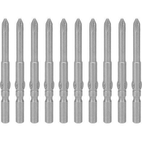 10-teiliges Set mit 4-mm-Schraubendreherbits aus S2-Legierungsstahl, elektrisch, mit Kreuzschlitz und Magnetkopf