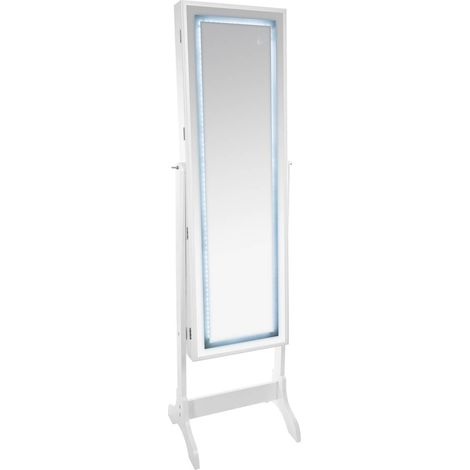 Armadio per gioielli LED Bettany bianco 47x155cm - Atmosphera créateur d'intérieur
