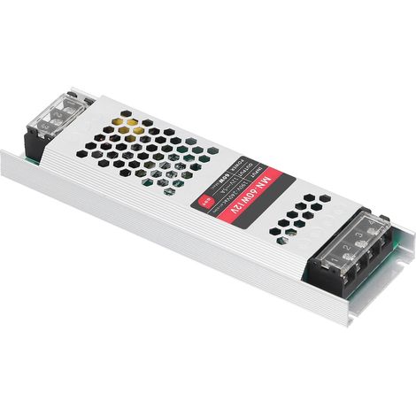 Transformateur LED 60W étanche mince pour ruban lumineux 12V DC