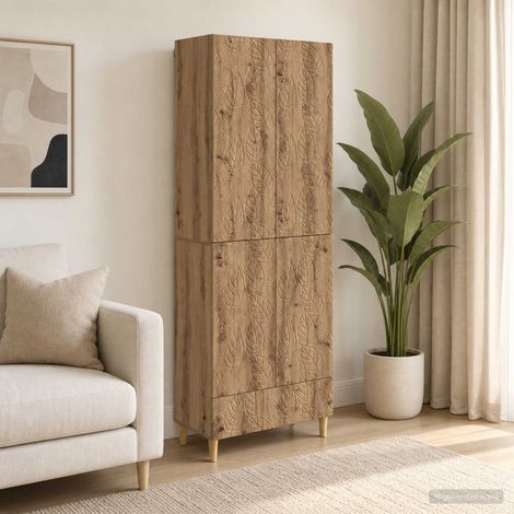 vidaXL Schrankset 2 Stk. Artisan-Eiche Holzwerkstoff (1/5)