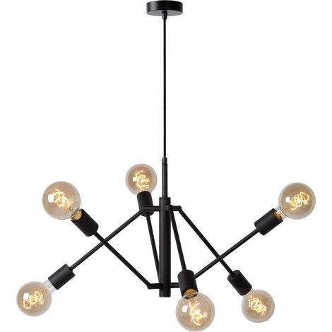 LESTER Suspension-Noir-6xE27 (1/3)