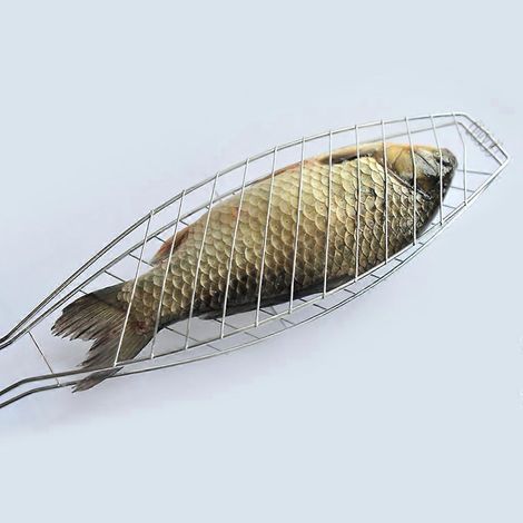 Support de grille à charnière pour poisson, viande, porc et rôtis (1/4)