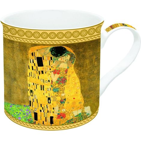 TAZA PORCELANA FINA KLIMT 300 ML EN CAJA DE REGALO