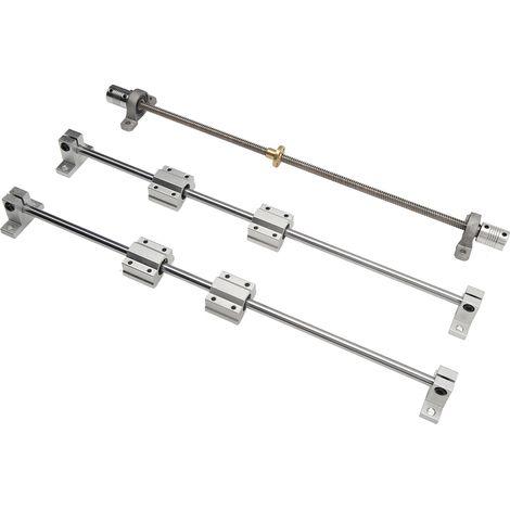 Kit de mouvement linéaire, tige filetée, guidage, roulement, accouplement, support vis, transmission de puissance pour imprimante 3D, ensemble complet (1/5)