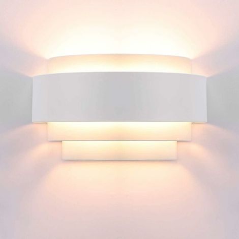 Applique Murale LED - Design Minimaliste en Métal - Profondeur 14 cm - Hauteur 14 cm - Largeur 25 cm - Pour Intérieur Salon Chambre Escalier Bureau Porche - 1 Pièce