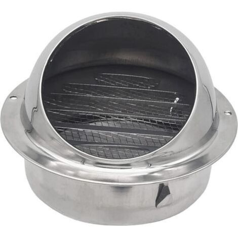 Griglia di aspirazione in acciaio inox da 100 mm per sistemi di ventilazione (100 mm)