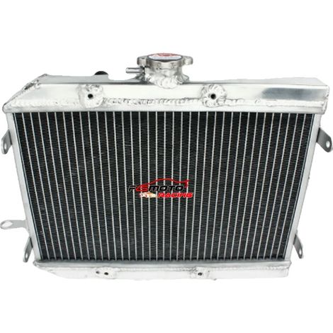 Radiateur en aluminium, taille du noyau 545 x 434 x 52 mm, taille totale 665 x 460 x 70 mm, taille d'entrée/sortie 38 mm, 3 rangées, compatible avec le véhicule tout-terrain Rincon 650/680