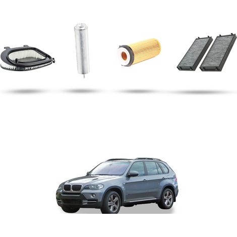 Kit tagliando 4 filtri compatibile con Bmw x5 (E70) 30dx 180kw dal 2010 (1/5)