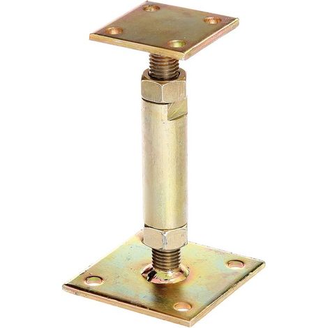 Sud Bois – Pied de poteau réglable 150-190 mm – Acier galvanisé – Fixation par boulons – Pour poteaux bois et béton
